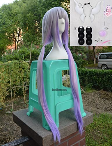 Wig For Miss Kobayashis Dragon Maid Wigs Kanna Kamui Wig 100cm Long Purple Ombre Heat Resistant Hair Cosplay Wig + Wig Cap Wigandaccessories Wig For Miss Kobayashis Dragon Maid Wigs Kanna Kamui Wig 100cm Long Purple Ombre Heat Resistant Hair Cosplay Wig + Wig Cap Wigandaccessories von LINGCOS