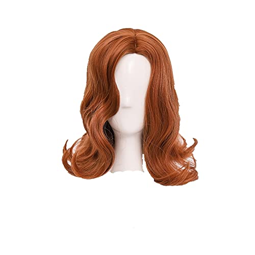 Wig For The Queens Gambit Cosplay Wig TV Heroine Beth Harmon Wig Lovely Retro Beth Lady Curly Hair With Free Wig Cap + Wig Cap OneSize Long von LINGCOS
