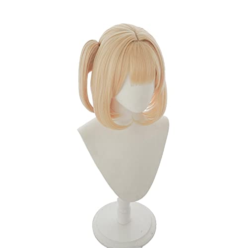 Wig For Youtuber Hoive Watson Amelia EN VTuber Blonde Cosplay Wig Heat Resistant Synthetic Cosplay Hair Amelia Watson OneSize WIGWITHPONYTAIL von LINGCOS