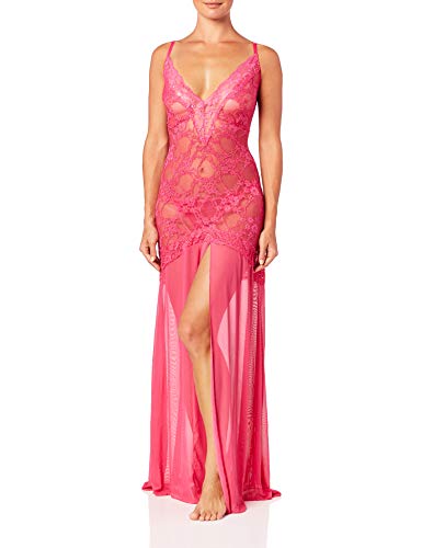 LINGERLOVE Sexy Dessous Lang Negligee Große Größen Spitze Kleid für Damen Negligee Dessouskleid mit G-String von LINGERLOVE