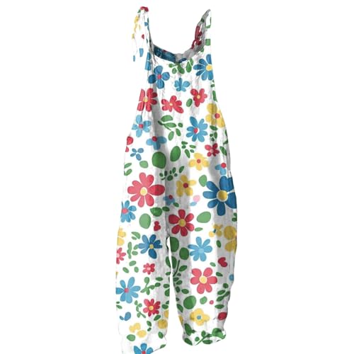 LINGHAOEU Arbeitsoverall Damen Overall Unterdamen Modernes Langer Wide Leg Romper Abendessen Sommer Soft Gemütlich Damenen Hohe Taille Florale Blau L LINGHAOEU Arbeitsoverall Damen Overall Unterdamen Modernes Langer Wide Leg Romper Abendessen Sommer Soft Gemütlich Damenen Hohe Taille Florale Blau L von LINGHAOEU