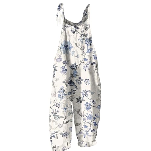 LINGHAOEU Jumpsuit Damen Elegant Romper Damen Bohostyle Overzised Straight Overall Clubkleidung Sommer Lauschig Higwaist Jumpsuit Blumen mit Türkis L LINGHAOEU Jumpsuit Damen Elegant Romper Damen Bohostyle Overzised Straight Overall Clubkleidung Sommer Lauschig Higwaist Jumpsuit Blumen mit Türkis L von LINGHAOEU