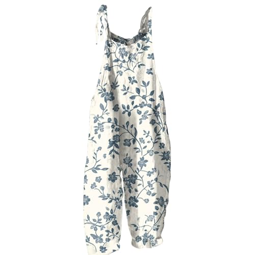 LINGHAOEU Romper Damen Strampler Damen Modernee Grosse Grössen Wide Legged Jumpsuit Beach Sommer Luftige Lockere Overall Women Hohe Blau 2Xl LINGHAOEU Romper Damen Strampler Damen Modernee Grosse Grössen Wide Legged Jumpsuit Beach Sommer Luftige Lockere Overall Women Hohe Blau 2Xl von LINGHAOEU