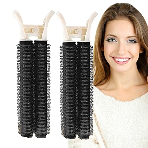 2 Stück Natürliche Flauschige Haarspange | Sofort Voluminöse Haarspange | Lockenwickler-Clips Selbstgriff-Haarwurzel-Clip | Pony Lockenwickler Für Frauen Haarstyling-Tool von LINGJIONG