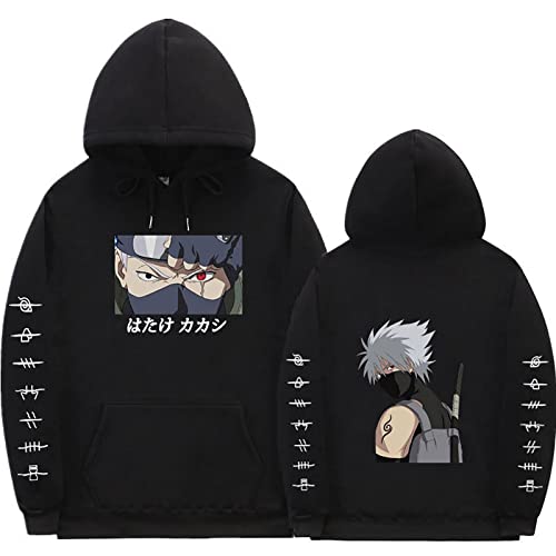 LINGXIAO Jungen Uchiha Itachi Hoodie Pullover Hoodie mit Taschen Anime Print Hoodie für Anime Fans (M,M) von LINGXIAO