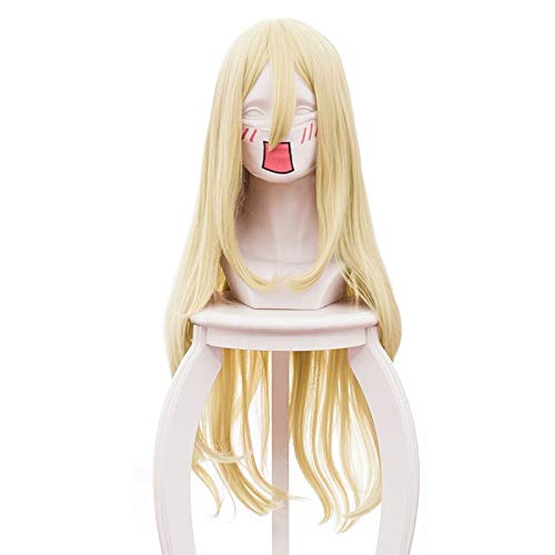 LINLINCD-Anime Coer Wig. Anime Engel des Todes Rachel Gardner Ray Gelb langes Perücke Cosplay Kostüm Rachel Frauen synthetische Haare Halloween Party Perücken von LINLINCD