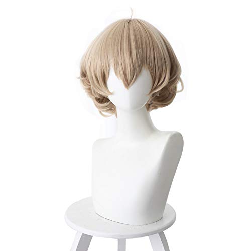 LINLINCD-Anime Coer Wig. Anime erfundene Inferenz Iwanaga Kotoko Frauen Kurzer Perücke Cosplay Kostüm Hitzebeständige synthetische Haarkarneval Party Perücken von LINLINCD