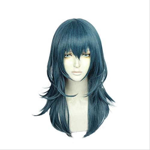 LINLINCD-Anime Coer Wig. Feuer Emblem: Dreihäuser Byleth Perücke Cosplay Kostüm Hitzebeständige synthetische Haare Männer Frauen Halloween Party Wigs+ Perücke Mütze Lange Perücke von LINLINCD