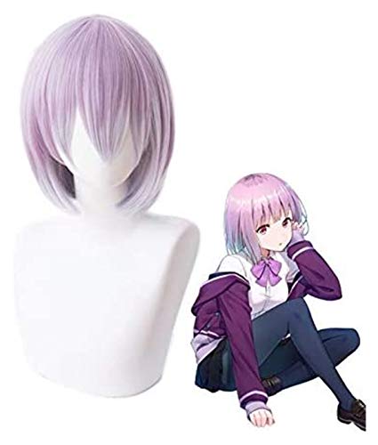 LINLINCD-Anime Coer Wig. SSSS.Gridman. Shinjo Akane Frauen Kurze gerade Perücke Cosplay Kostüm Hitzebeständige Synthetische Haare Halloween Party Rollenspielperücken von LINLINCD