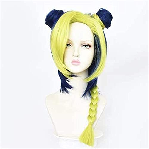 LINLINCD-Anime Coser Wig Anime Cosplay Perücke JoJo' s Bizarre Adventure JoJo Jolyne Cujoh Cosplay Perücke Cos Anime Wig von LINLINCD