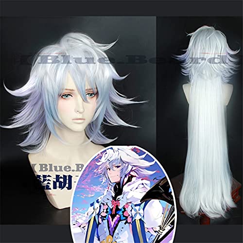LINLINCD-Anime Coser Wig Anime Fogo Fate/Grand Commander Cosploplow Service Merlin MÉlange Kurse SYNTHETIK Kostüme Perücken+Kappe+Piste von LINLINCD