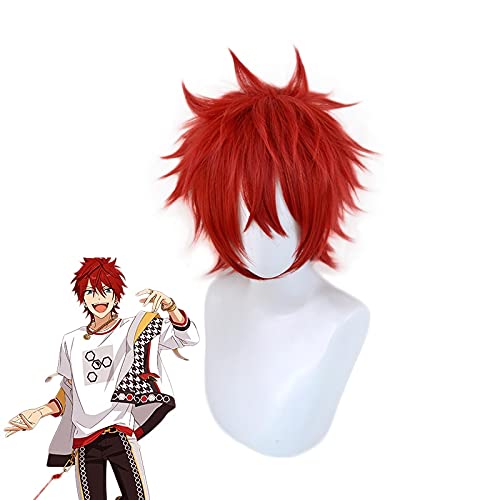 LINLINCD-Anime Coser Wig Anime Set Stars Amagi Rinne rot kurz Cosplay Cosplay Kostüm Hitzebeständig Synthetik Haar Männer Perücken LINLINCD-Anime Coser Wig Anime Set Stars Amagi Rinne rot kurz Cosplay Cosplay Kostüm Hitzebeständig Synthetik Haar Männer Perücken von LINLINCD