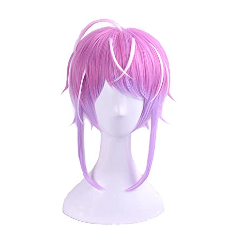 LINLINCD Anime Cosplay Perücke Anime Division Rap Cosplay Kurze Perücke Battle Hypnose Mic Amemura Ramuda Kostüm Männer Frauen Hitzebeständige synthetische Haarperücken von LINLINCD