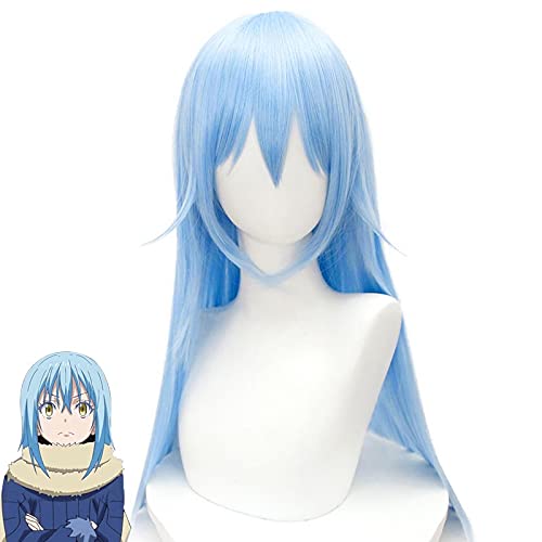 LINLINCD Anime Cosplay Perücke Dann wurde ich wiederumkarniert als EIN Schleim Rimuru Tempest Long Blue Cosplay Perücke Tenseei Shitara Slime Datta Ken Synthetische Haare von LINLINCD