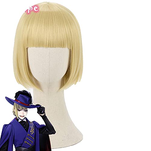 LINLINCD Anime Cosplay Perücke Turm Jagd Cosplay Perücke Twisted Wonderland Cosplay Männer Kurze gelbe Perücke Cosplay Anime Cosplay Perücken Hitzebeständige synthetische Perücken LINLINCD Anime Cosplay Perücke Turm Jagd Cosplay Perücke Twisted Wonderland Cosplay Männer Kurze gelbe Perücke Cosplay Anime Cosplay Perücken Hitzebeständige synthetische Perücken von LINLINCD