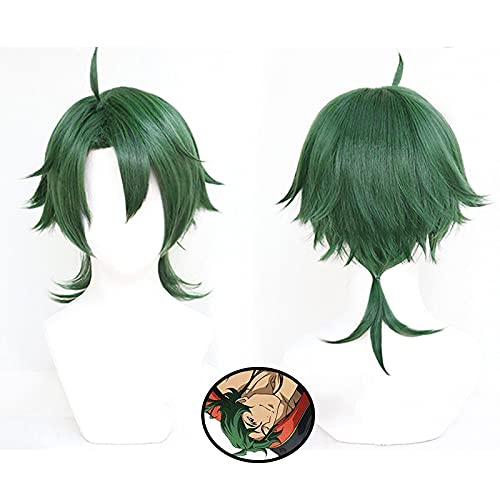 LINLINCD-Anime SK8 Die Infinity Joe Cosplay Perücke Sk. Grüne Kurze Perücke hitzebeständige Faserhaare+Perücke Cap Carnival Party Rollenspiele Männer von LINLINCD