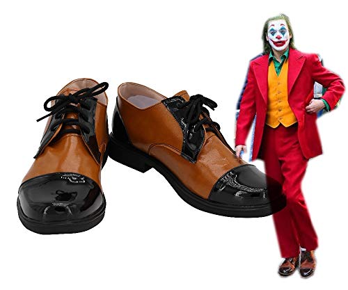 LINLINCD Cosplay wig 2024 Joker Arthur Fleck Joker Joaquin Phoenix Cosplay Schuhe Stiefel Halloween Carnival Party Cosplay Kostüm Prop 45 von LINLINCD