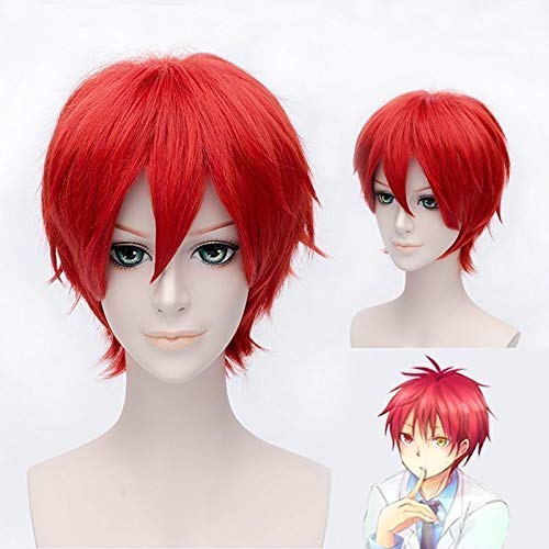 LINLINCD Cosplay wig Anime Attentat Klassenzimmer Cosplay Perücke Ansatsu Kyoushitsu Kozato Enma Rot Kurzes Kunsthaar Halloween Party Kostüm Perücken LINLINCD Cosplay wig Anime Attentat Klassenzimmer Cosplay Perücke Ansatsu Kyoushitsu Kozato Enma Rot Kurzes Kunsthaar Halloween Party Kostüm Perücken von LINLINCD