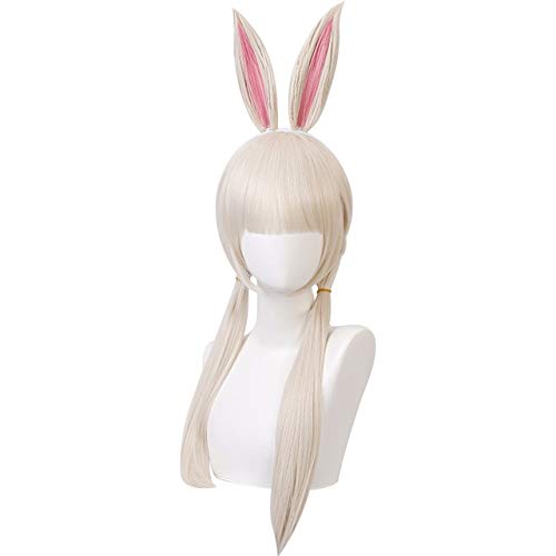 LINLINCD Cosplay wig Anime BEASTARS Haru Perücke mit Ohren Cosplay Kostüm Hitzebeständiges Kunsthaar Frauen Party Perücken+Perücke Cap Perücke mit Ohr von LINLINCD