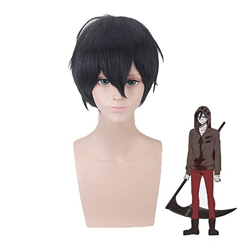 LINLINCD Cosplay wig Anime Engel des Todes Zack Isaac Foster Schwarze kurze Perücke Cosplay Kostüm Männer Hitzebeständige synthetische Haarperücken Engel des Todes LINLINCD Cosplay wig Anime Engel des Todes Zack Isaac Foster Schwarze kurze Perücke Cosplay Kostüm Männer Hitzebeständige synthetische Haarperücken Engel des Todes von LINLINCD