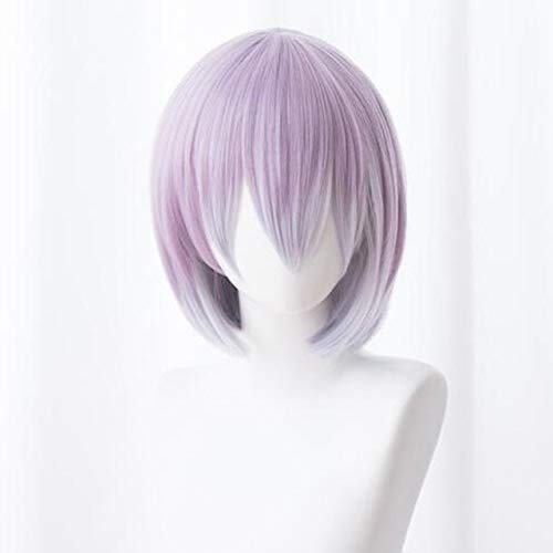 LINLINCD Cosplay wig Anime SSSS.GRIDMAN Shinjo Akane Cosplay Perücken Frauen lange gerade lila Perücke Akane Shinjo Halloween Cosplay Haar+Perücke Kappe Wie das Bild von LINLINCD