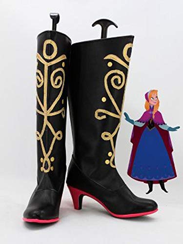LINLINCD Cosplay wig Erwachsene Frauen Mädchen Prinzessin Elsa Anna Cosplay Stiefel Schuhe Frauen Halloween Karneval Cosplay Prop Custom Made 39 von LINLINCD