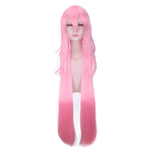 LINLINCD Cosplay wig Honkai Impact 3 3rd Yae Sakura Pink Long Straight Wig Cosplay Costume Women Heat Resistant Synthetic Hair Halloween Party Wigs von LINLINCD