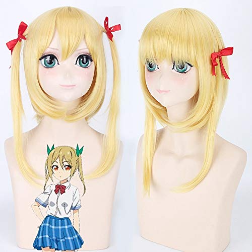 LINLINCD Cosplay wig Netoge No Yome Wa Onnanoko Ja Nai zu Omotta Segawa Akane Mittellange Gerade Cosplay Perücken für Frauen Mädchen Anime Universal Perücke von LINLINCD