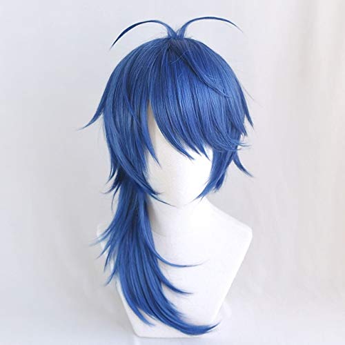 LINLINCD Cosplay wig Neue Anime Division Rap Battle Hypnose MIC Würfel Arisugawa Cosplay Perücke 60cm Curly Synthetic Styled Kostüm Party Perücken+Perückenkappe Wie auf dem Bild von LINLINCD
