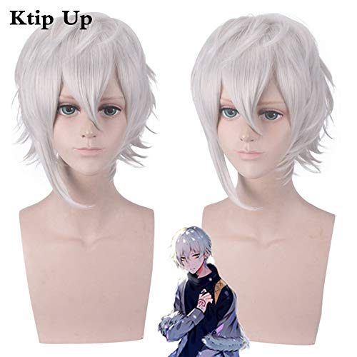 LINLINCD Cosplay wig Schicksal/Großauftrag Fgo Kadoc Zemlupus Cosplay Perücke Silber Weiß Kurz Flauschig Geschichtetes Synthetisches Haar Männer Frauen Anime Kostüm Perücken LINLINCD Cosplay wig Schicksal/Großauftrag Fgo Kadoc Zemlupus Cosplay Perücke Silber Weiß Kurz Flauschig Geschichtetes Synthetisches Haar Männer Frauen Anime Kostüm Perücken von LINLINCD
