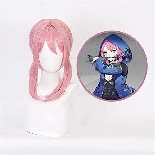 LINLINCD Cosplay wig Spiel Arknights Blue Poison Cosplay Perücke Pink Hitzebeständiges Kunsthaar Blue Poison Peruca Anime Party Kostüm Perücken Kuqx8420 von LINLINCD
