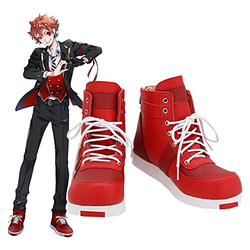 LINLINCD Cosplay wig Twisted Wonderland Ace Trappola Schuhe Pu Stiefel Erwachsene Halloween Karneval Party Cosplay Kostüm Prop Zubehör 39 Weibliche Größe von LINLINCD