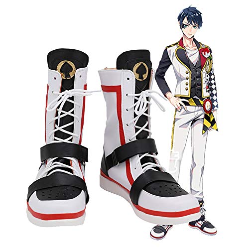 LINLINCD Cosplay wig Twisted Wonderland Deuce Spaten Cosplay Schuhe Stiefel Halloween Karneval Kostüm Prop Custom Made 38 Männliche Größe von LINLINCD