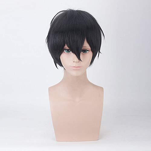 LINLINCD Cosplay wig Zack Perücken Anime Engel des Todes Cosplay Perücke Synthetik 30cm Schwarz Männer Haar Zack Isaac Foster Engel des Todes Cosplay Haar One Size Black LINLINCD Cosplay wig Zack Perücken Anime Engel des Todes Cosplay Perücke Synthetik 30cm Schwarz Männer Haar Zack Isaac Foster Engel des Todes Cosplay Haar One Size Black von LINLINCD