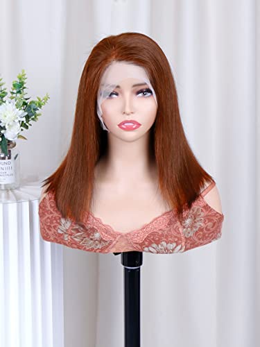 LINLINCD-Menschliche Spitze Perücken 13 * 4 Spitze Front gerade Echthaarperücke für schwarze Frauen von LINLINCD