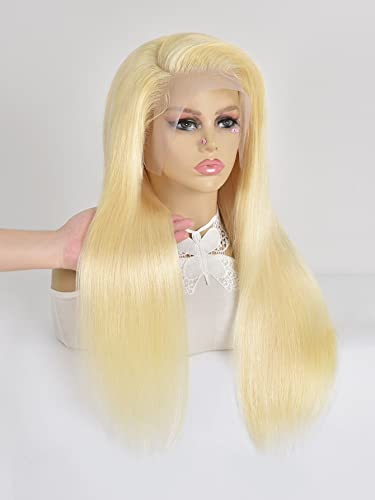 LINLINCD-Menschliche Spitzenperücken 13 * 4 Spitze Front Gerade Echthaarperücke für schwarze Frauen (150Dichte 13 * 4,22 Zoll) von LINLINCD