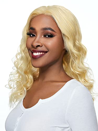LINLINCD-Menschliche Spitzenperücken 13 * 4 Spitze vorne Mittlere Echthaarperücke für schwarze Frauen (150Dichte 13 * 4,18 Zoll) von LINLINCD
