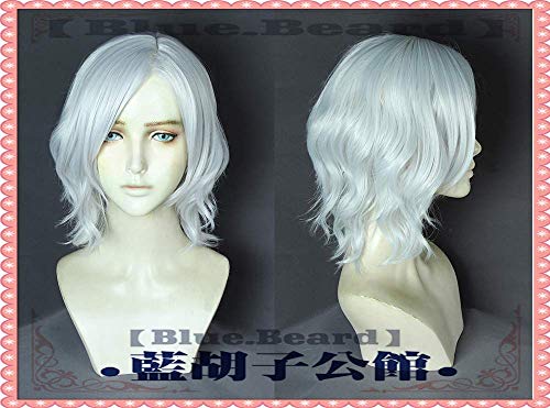 LINLINCD-Wig Anime Cosplay () Devil May Cry 5 COS Pseudo VD Bighead Leather Curl Schwarz von LINLINCD