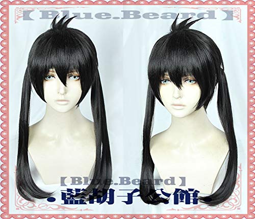 LINLINCD-Wig Anime Cosplay () Entzündliche Feuerwehr Encore Black Shuangsong COS Pseudo von LINLINCD