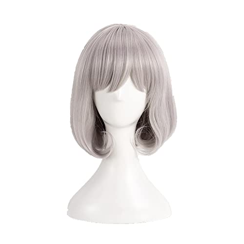 LINLINCD-Wig Anime Cosplay Anime-Rollenspiel for Touken Ranbu Honebamitoushirou Cosplay-Perücke kurz gemischt grau hitzebeständig Kunsthaar von LINLINCD