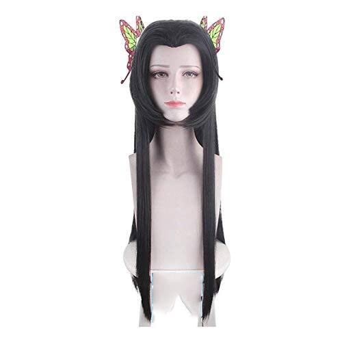 LINLINCD-Wig Anime Cosplay Demon Solder: Kimetsu no Yaiba Kochou Shinobu Cosplay Wigs Synthetic Hair Kochou Kanae Long Wig+Wig Cap Demon Slayer Only Wig PL-563 LINLINCD-Wig Anime Cosplay Demon Solder: Kimetsu no Yaiba Kochou Shinobu Cosplay Wigs Synthetic Hair Kochou Kanae Long Wig+Wig Cap Demon Slayer Only Wig PL-563 von LINLINCD