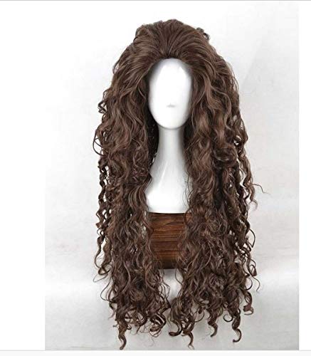 LINLINCD-Wig Anime Cosplay Film Figure Bellatrix Lestrange Long E Wavy Synthetic Wigs Heat Resistant Cosplay Costume Wig von LINLINCD