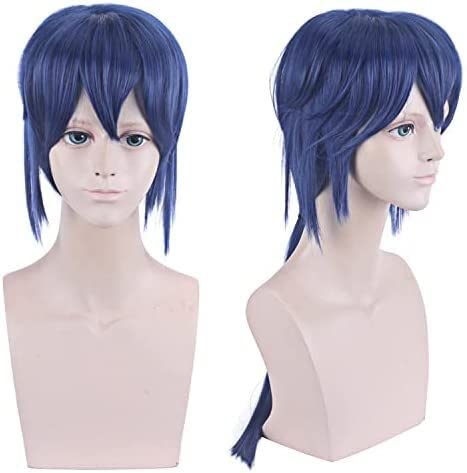 LINLINCD-Wig Anime Cosplay Perücke for Halloween Fashion Christmas Party Dress Up Wig Glory 520 Hautton Your Heart Beats Zhou Yu Gitarrist Xiao Qiao Cosplay Perücke von LINLINCD