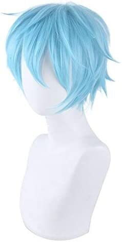 LINLINCD-Wig Anime Cosplay Perücke for Karneval Nachtleben CluI Party Verkleidung Perücke kleiner Held toter Griff aus Holz for Aufhängen Cosplay-Perücke insgesamt Reverse Warp von LINLINCD