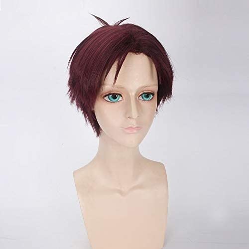 LINLINCD-Wig Anime Cosplay Perücke for Modetrend for den täglichen Gebrauch Cosplay Perücke Monatlich Mädchen Nozaki Jun Wakamatsu Hiroshima Braun Rot Anime Perücke 378 von LINLINCD