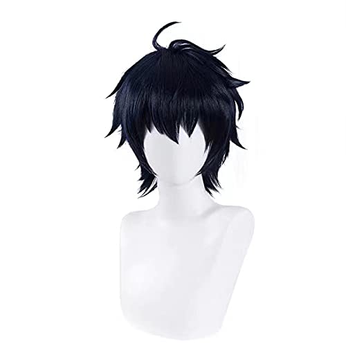 LINLINCD-Yuichiro Hyakuya Cosplay Seraph des End Cosplay Männer Black Perücke Cosplay Hitzebeständige synthetische Perücken Anime Cosplay Perücken von LINLINCD