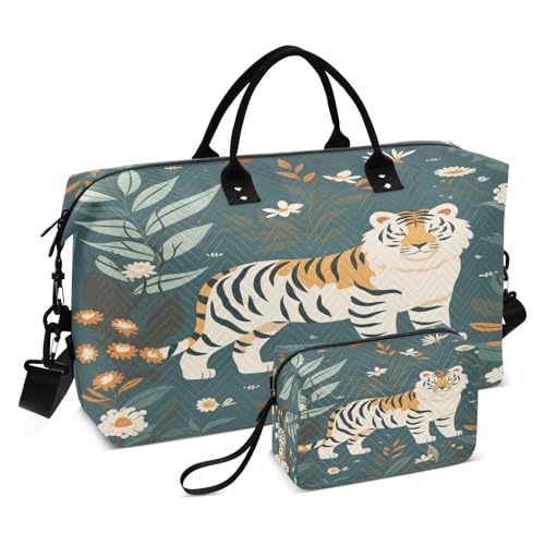 LINNIKEEEE Aquarell Kunstwerk Schlange Reise-Seesäcke, Sporttasche, Weekender Handtasche mit Kulturbeutel für Damen Mädchen Herren von LINNIKEEEE