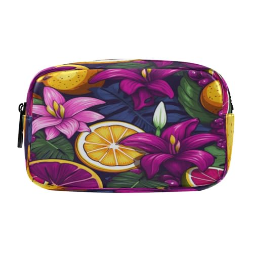 LINNIKEEEE Blumenmuster Obst Zitrone Federmäppchen, Kosmetiktasche,Make-Up-Tasche,Studenten-Stiftetui für Mädchen Jungen LINNIKEEEE Blumenmuster Obst Zitrone Federmäppchen, Kosmetiktasche,Make-Up-Tasche,Studenten-Stiftetui für Mädchen Jungen von LINNIKEEEE