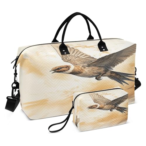 LINNIKEEEE Coole Öladlerkunst Reise-Seesäcke, Sporttasche, Weekender Handtasche mit Kulturbeutel für Damen Mädchen Herren von LINNIKEEEE