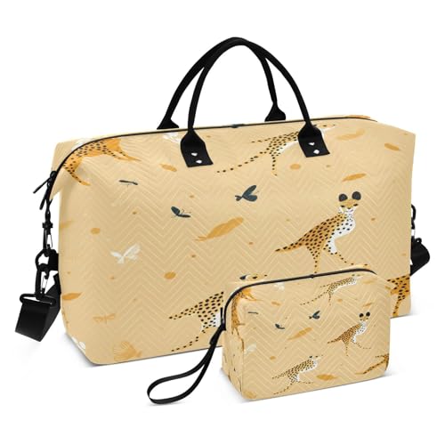 LINNIKEEEE Fruchtmuster Zitronen Reise-Seesäcke, Sporttasche, Weekender Handtasche mit Kulturbeutel für Damen Mädchen Herren von LINNIKEEEE